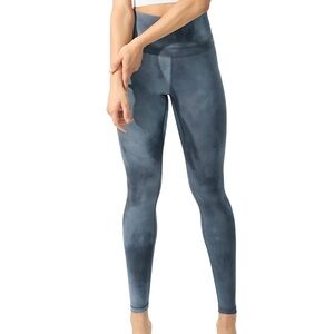 Ododos Blue-Gray Tie-Dye Leggings